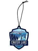   Wooden Ornament Crater Lake 63 Illustrated